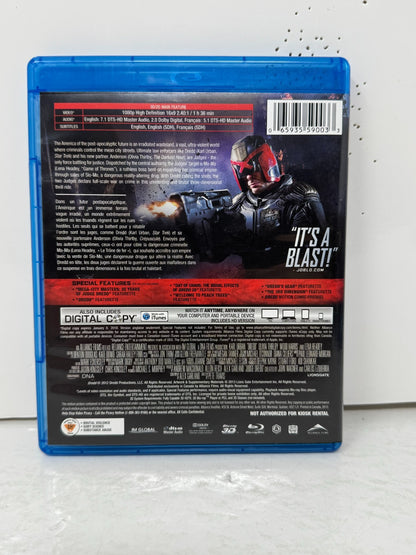 Dredd (3D Blu-ray) Karl Urban Action Sci-Fi Crime Thriller