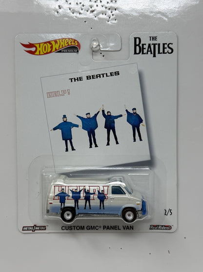 Hot Wheels Premium Beatles Help! Custom GMC Panel Van 1:64 Diecast Real Riders
