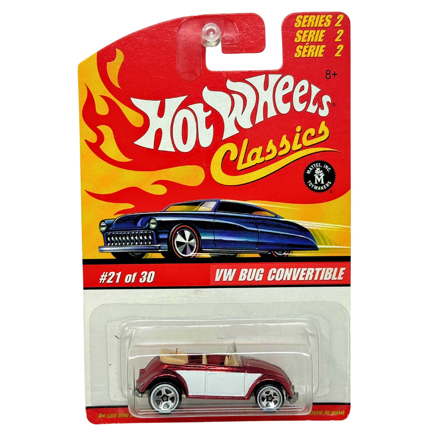 Hot Wheels Classics VW Bug Convertible Series 2 European Car 1:64 Diecast