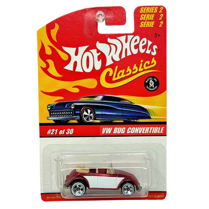 Hot Wheels Classics VW Bug Convertible Series 2 European Car 1:64 Diecast