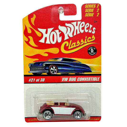 Hot Wheels Classics VW Bug Convertible Series 2 European Car 1:64 Diecast