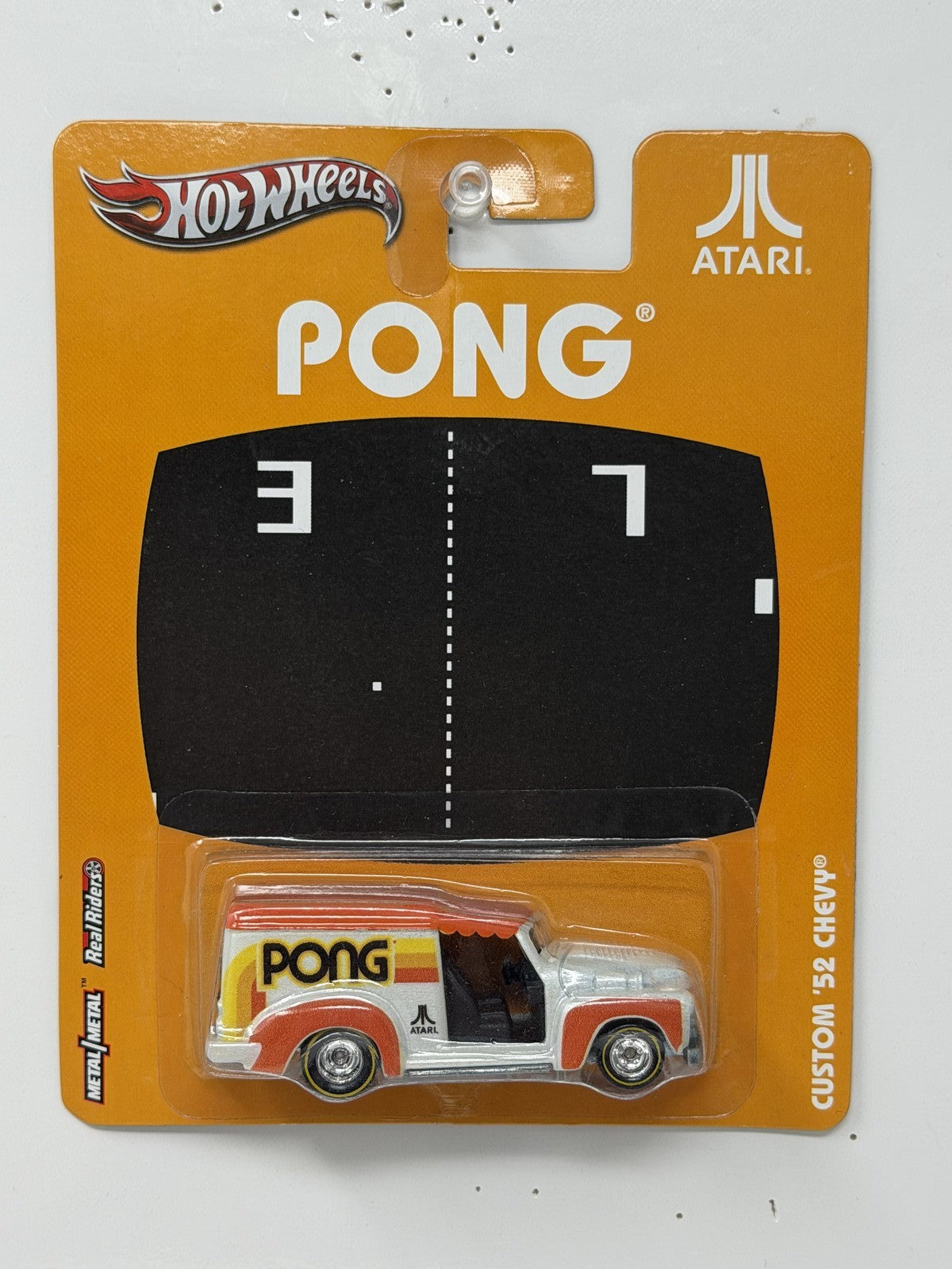 Hot Wheels Atari Pong Custom 1952 Chevrolet 1:64 Diecast Real Riders