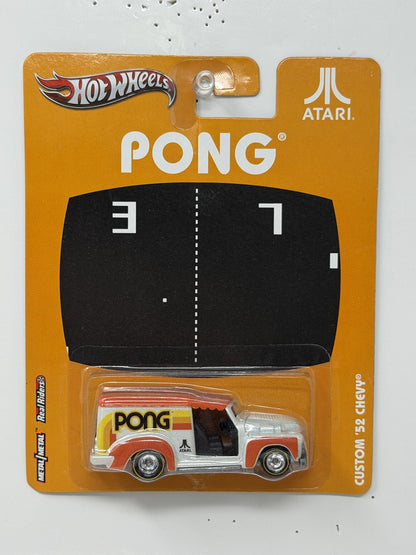Hot Wheels Atari Pong Custom 1952 Chevrolet 1:64 Diecast Real Riders