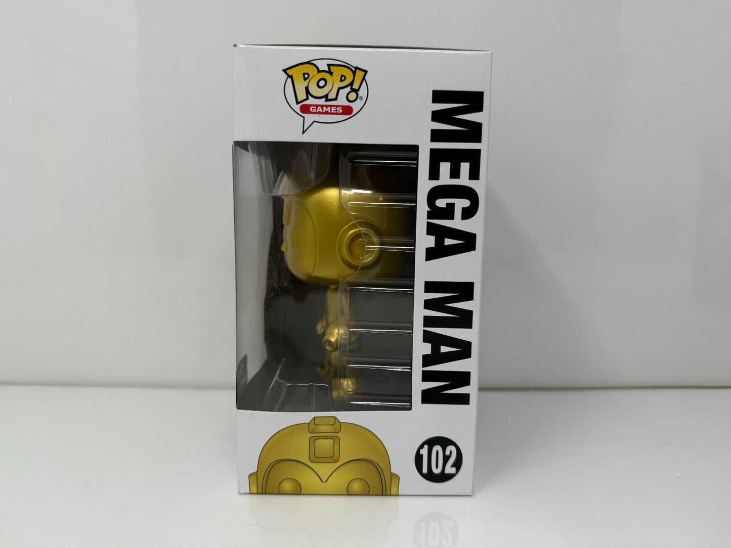 Funko Pop! Games Megaman #102 Mega Man Gold Game Stop Exclusive Vinyl Figure