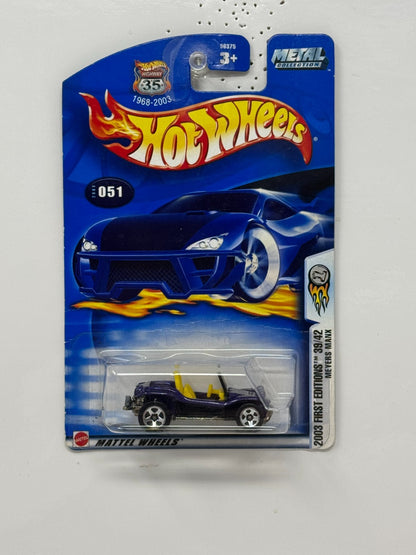 Hot Wheels 2003 First Editions Meyers Manx 1:64 Diecast