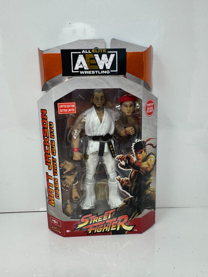 Jazwares AEW Street Fighter Matt Jackson Ryu Action Figure