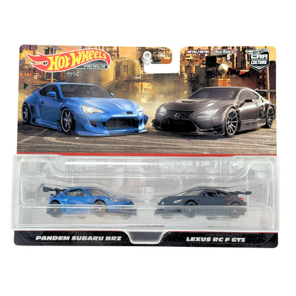 Hot Wheels Premium Car Culture Pandem Subaru BRZ & Lexus GT3 2-Pack 1:64 Diecast