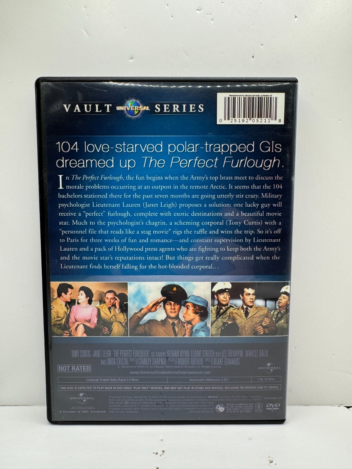 The Perfect Furlough (DVD) Tony Curtis Comedy