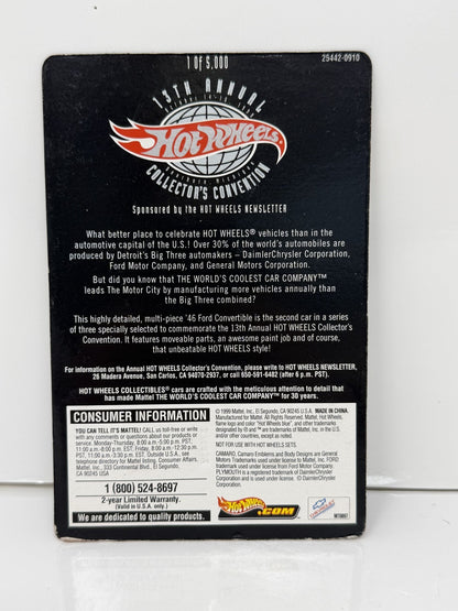 Hot Wheels 1999 13th Collectors Convention 1946 Ford Convertible 1:64 Diecast