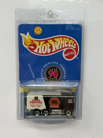Hot Wheels Davis Printing 90th Anniversary Hiway Hauler 1:64 Diecast