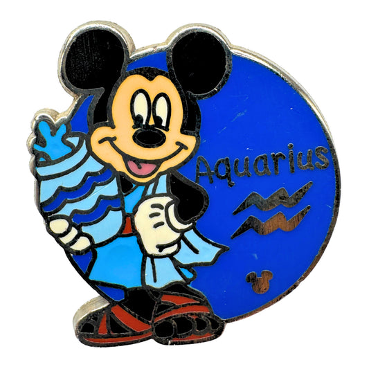 Disney Mickey Mouse Aquarius Zodiac Sign Hidden Mickey Trading Pin DC2S1