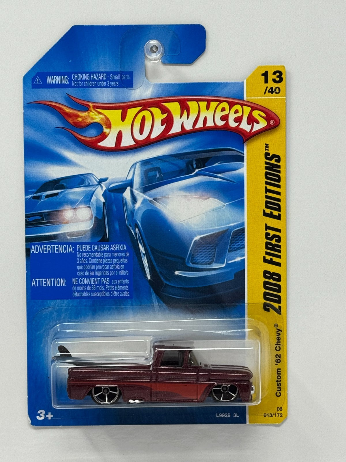 Hot Wheels First Editions Custom 1962 Chevy Pickup 1:64 Diecast