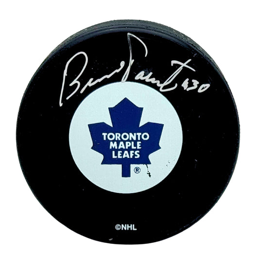 Bernie Parent Toronto Maple Leafs Signed NHL Autograph Puck Silver Auto COA AJ's