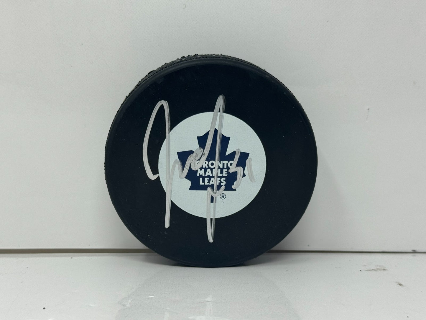 Jake Gardiner Toronto Maple Leafs Signed NHL Autograph Puck Silver Auto
