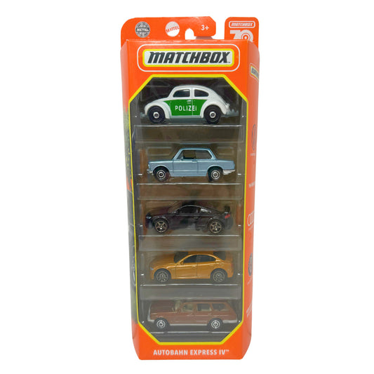 Matchbox Autobahn Express IV 5-Pack Gift Set 1:64 Diecast