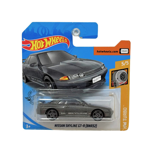 Hot Wheels Turbo Nissan Skyline GT-R BNR32 1:64 Diecast Short Card
