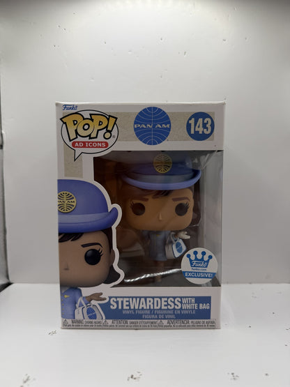 Funko Pop! Pan Am #143 Stewardess with White Bag Exclusive Vinyl Figure