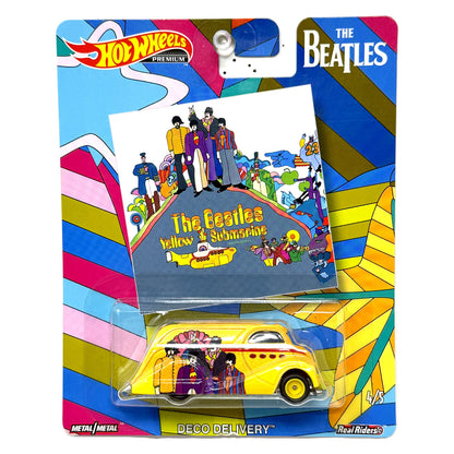 Hot Wheels Premium Beatles Yellow Submarine Deco Delivery 1:64 Diecast