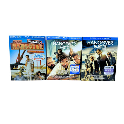 The Hangover 1-3 Blu-ray Comedy Movie Collection Set