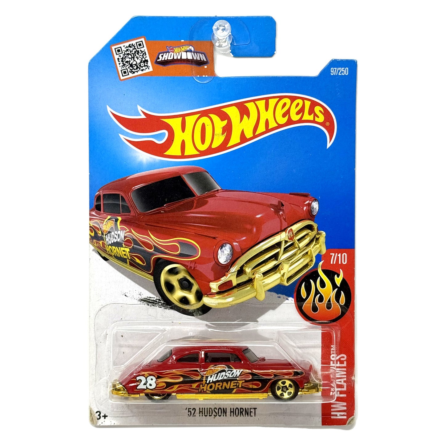 Hot Wheels Flames 1952 Hudson Hornet 1:64 Diecast Red