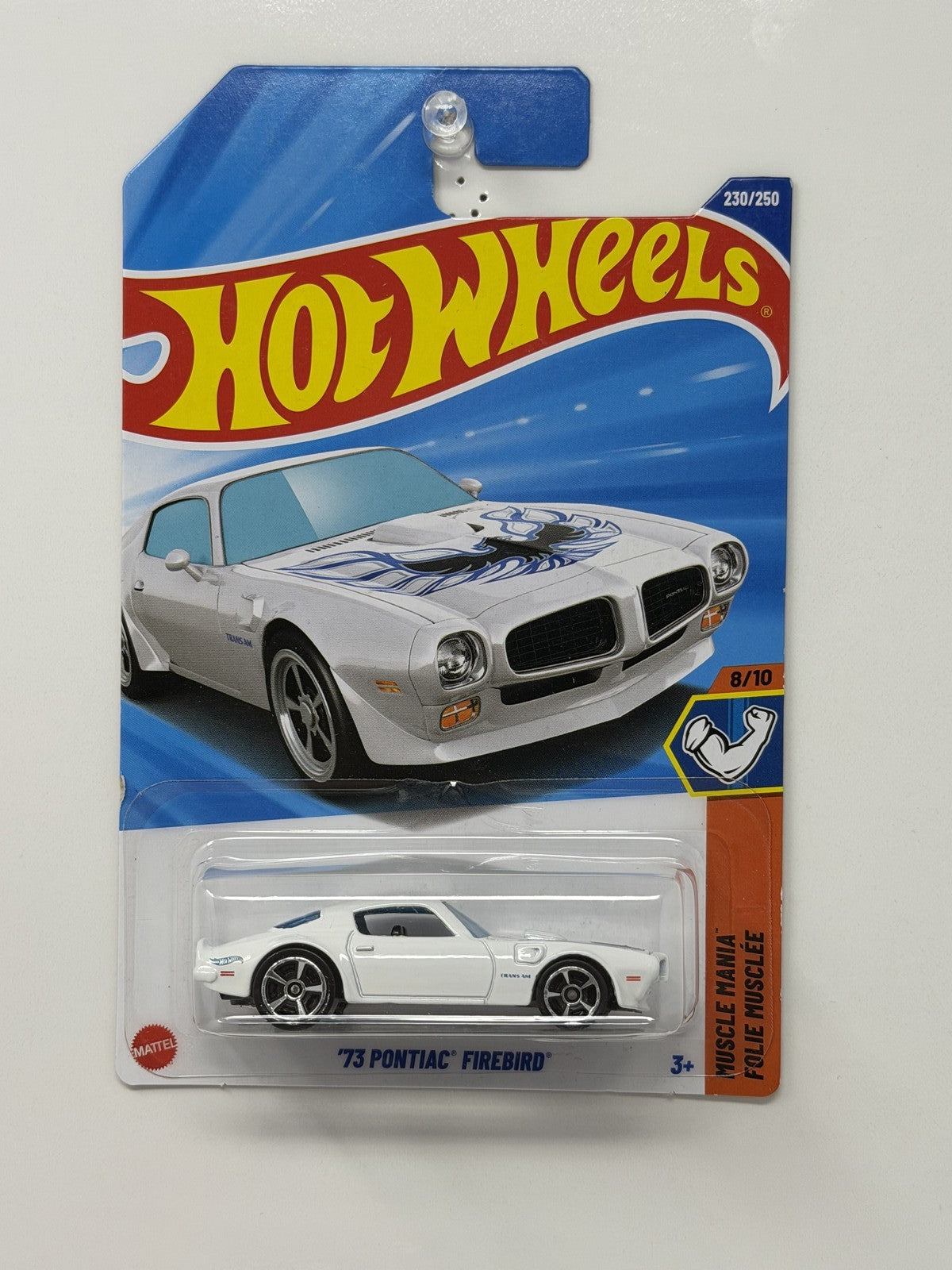 Hot Wheels Muscle Mania 1973 Pontiac Firebird 1:64 Diecast White