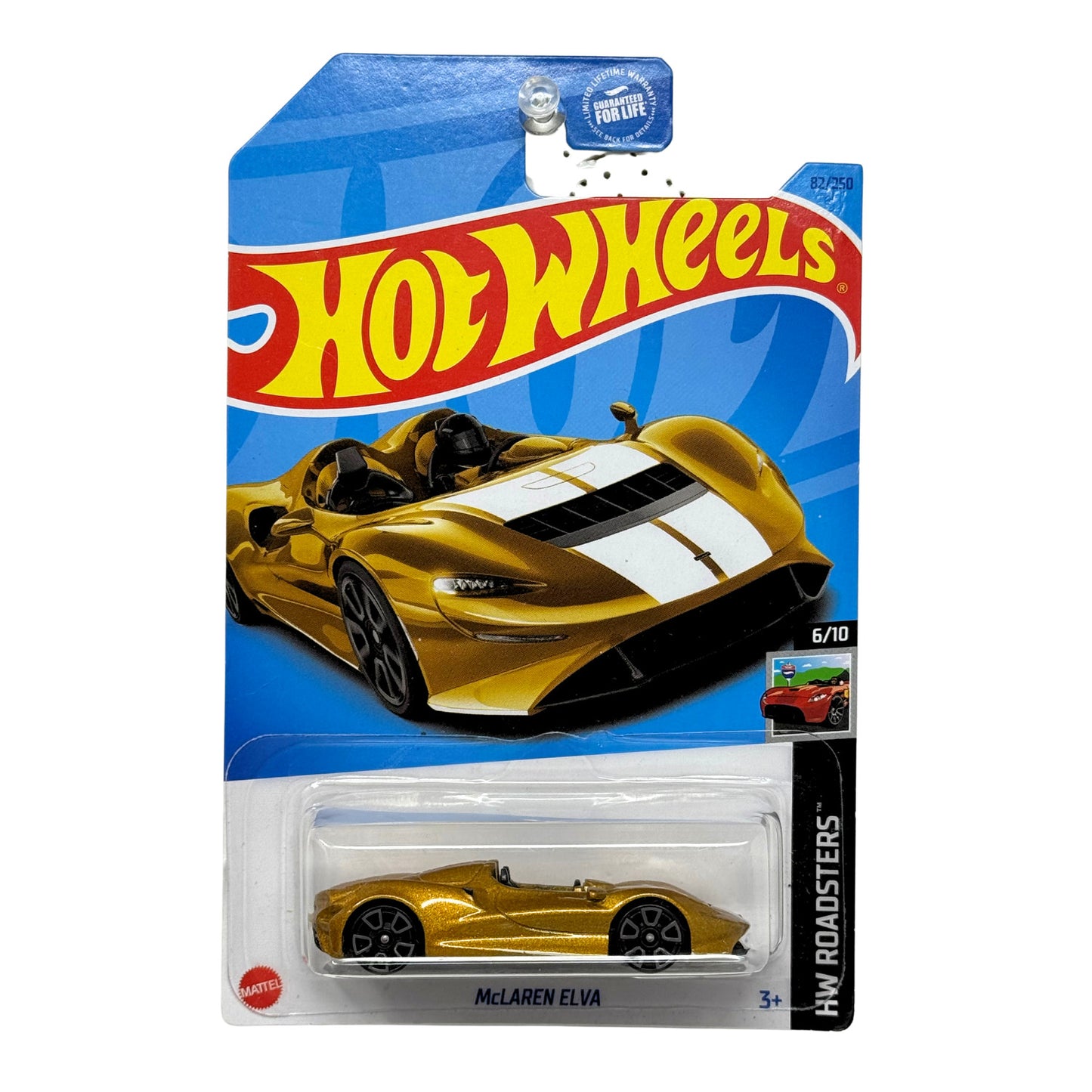 Hot Wheels Roadsters McLaren Elva 1:64 Diecast Gold