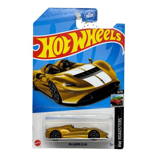 Hot Wheels Roadsters McLaren Elva 1:64 Diecast Gold