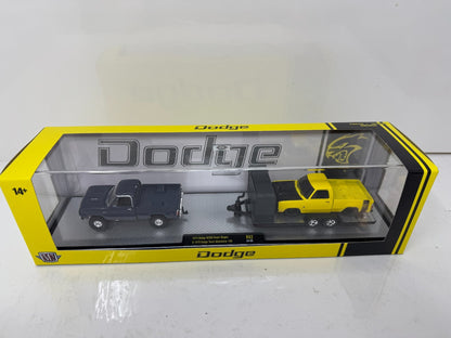 M2 Machines Auto Haulers Dodge Power Wagon & Dodge Adventurer 150 1:64 Diecast