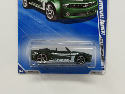 Hot Wheels HW Performance Camaro Convertible Concept 1:64 Diecast Green