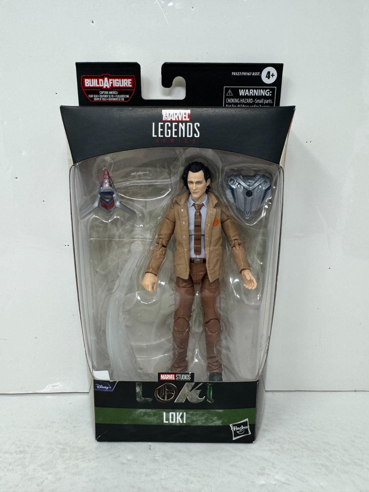 Marvel Legends Loki Action Figure w/ Captain America Flight Gear BAF Piece