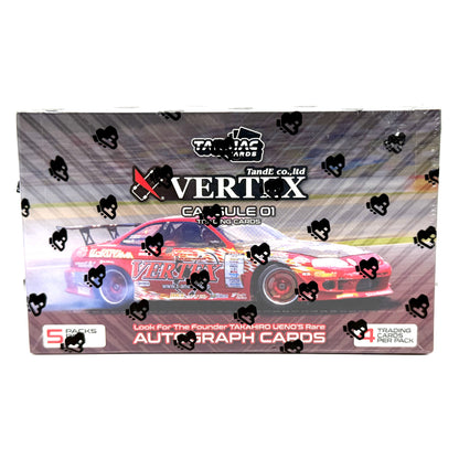 Tarmac Cards Vertex Capsule 01 Trading Cards Sealed Box 5 Packs