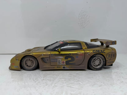Action Racing #2 Ron Fellows GM 2001 Corvette C5R RACED VERSION 1:18 Diecast