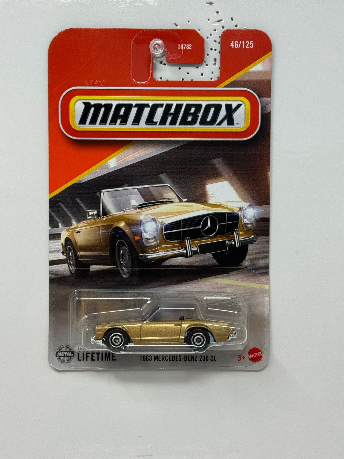 Matchbox 1963 Mercedes-Benz 230 SL 1:64 Diecast Gold