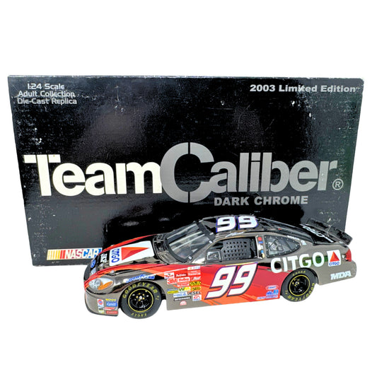 Team Caliber Nascar #99 Jeff Burton Citgo 2003 Taurus Dark Chrome 1:24 Diecast