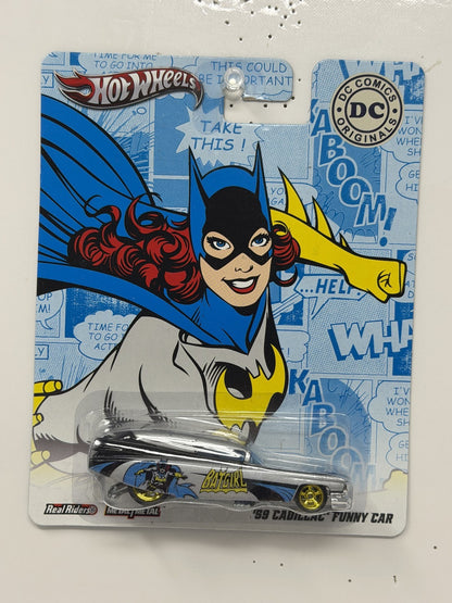 Hot Wheels DC Originals Batgirl 1959 Cadillac Funny Car 1:64 Diecast Real Riders