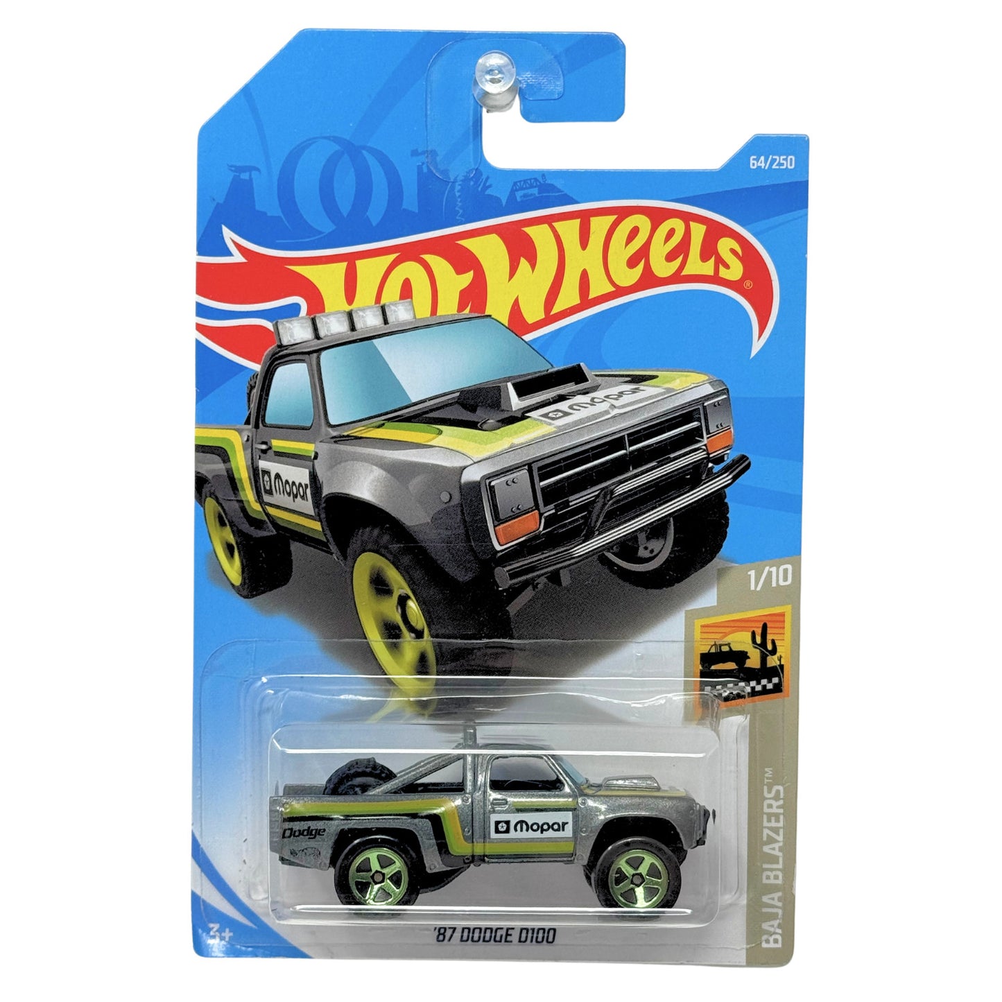Hot Wheels Baja Blazers 1987 Dodge D100 1:64 Diecast V3