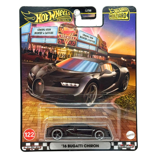 Hot Wheels Premium Boulevard #122 2016 Bugatti Chiron 1:64 Diecast