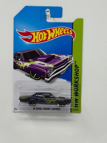 Hot Wheels Workshop 1969 Dodge Coronet Super Bee 1:64 Diecast Purple