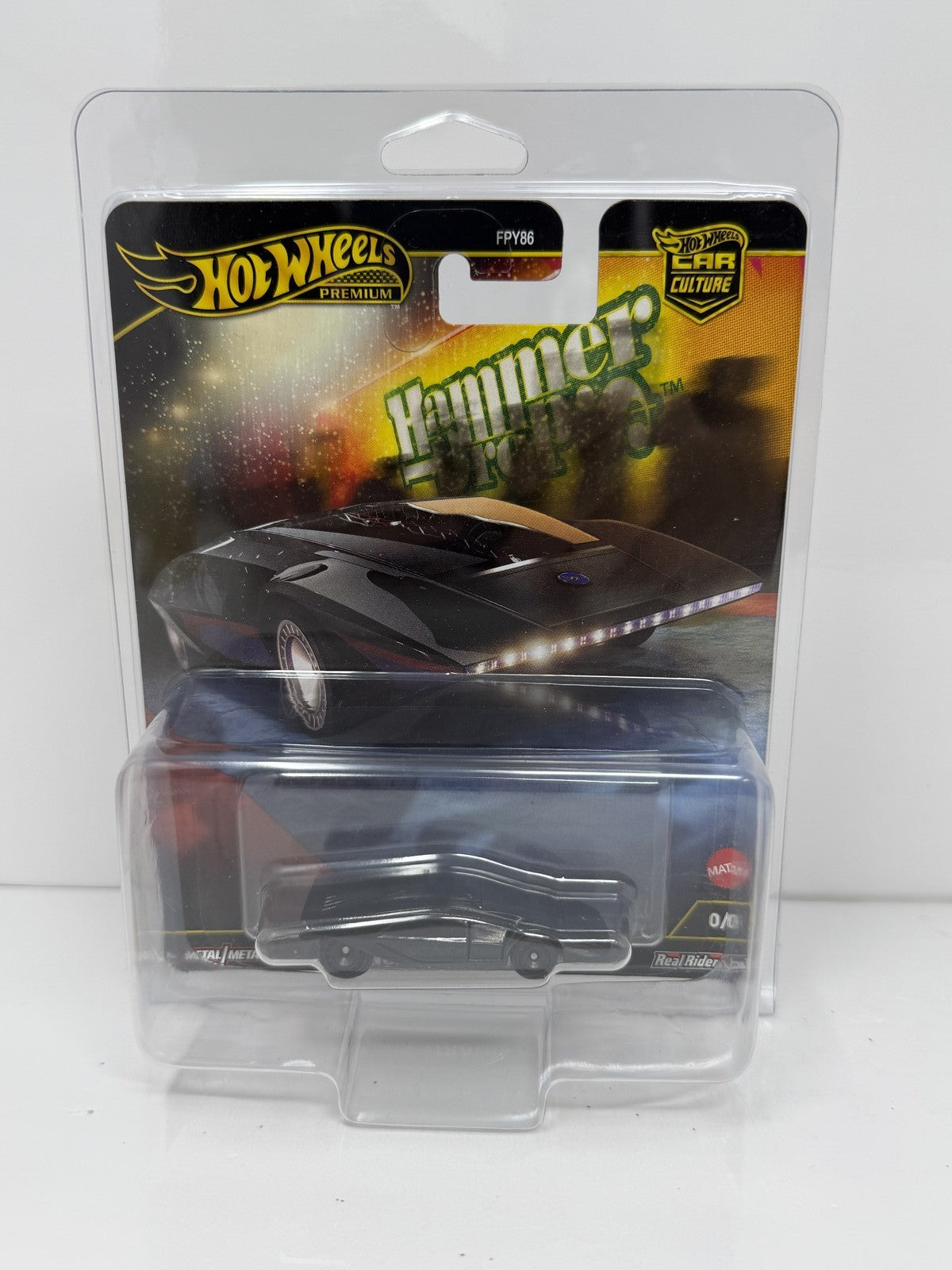 Hot Wheels Premium Hammer Drop Lancia Stratos Zero CHASE 0/5 1:64 Diecast