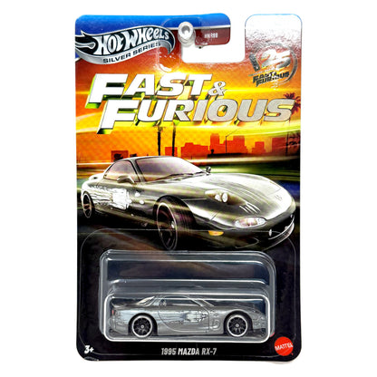 Hot Wheels Silver Series Fast & Furious 1995 Mazda RX-7 1:64 Diecast