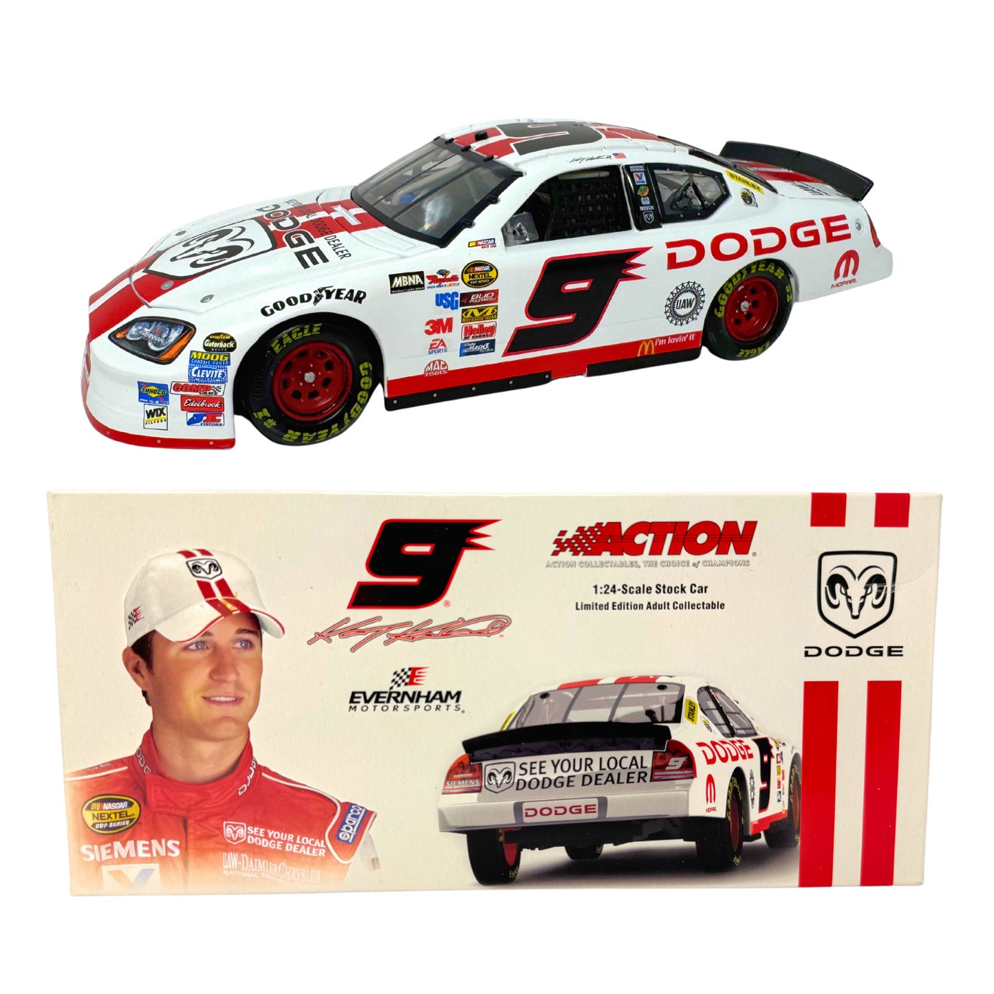 Action NASCAR Kasey Kahne #9 Reverse Pit Cap Car 2005 Dodge Charger 1:24 Diecast