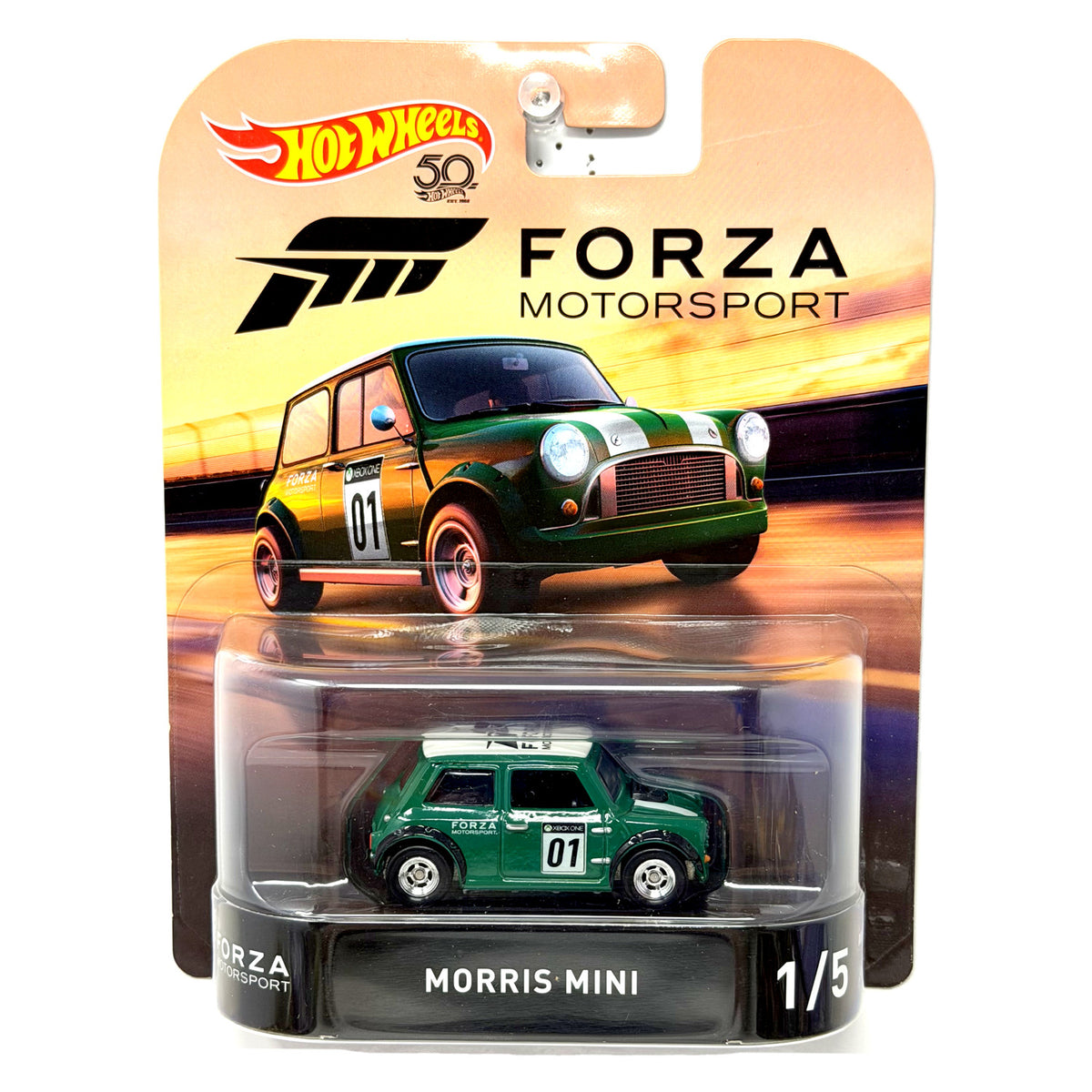 Hot Wheels Retro Entertainment Forza Morris Mini 1:64 Diecast Green