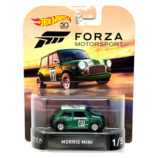 Hot Wheels Retro Entertainment Forza Morris Mini 1:64 Diecast Green