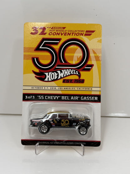 Hot Wheels 2018 32nd Collector Convention 1955 Chevy Bel Air Gasser 1:64 Diecast