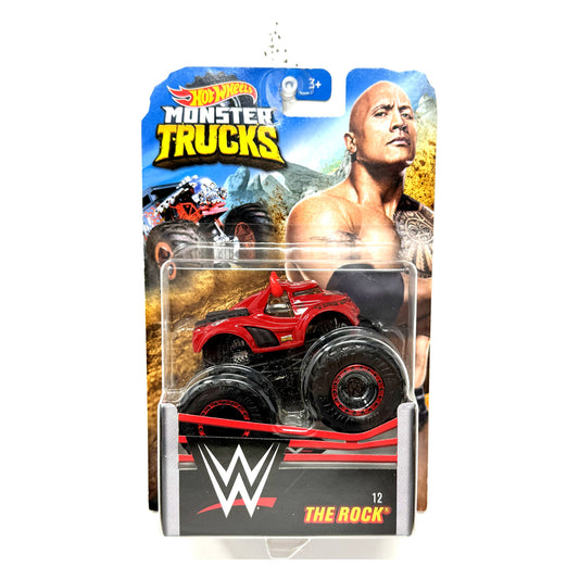 Hot Wheels Monster Trucks WWE The Rock's 1:64 Diecast Red and Black