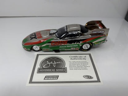 Action NHRA Historical John Force 1995 Pontiac Firebird Chrome 1:24 Diecast