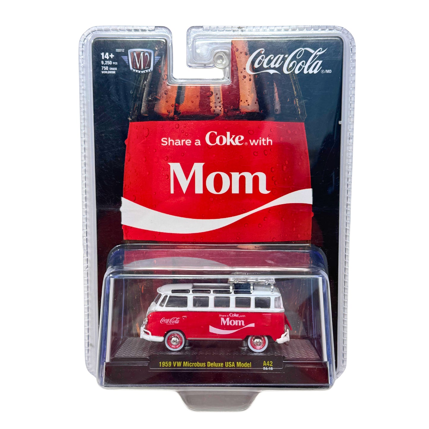 M2 Machines 1959 Volkswagen Microbus Deluxe USA Model Coca-Cola Mom 1:64 Diecast