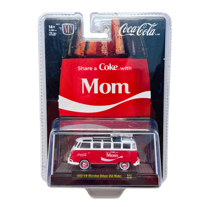 M2 Machines 1959 Volkswagen Microbus Deluxe USA Model Coca-Cola Mom 1:64 Diecast