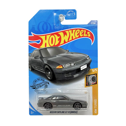 Hot Wheels Turbo Nissan Skyline GT-R BNR32 1:64 Diecast Gray