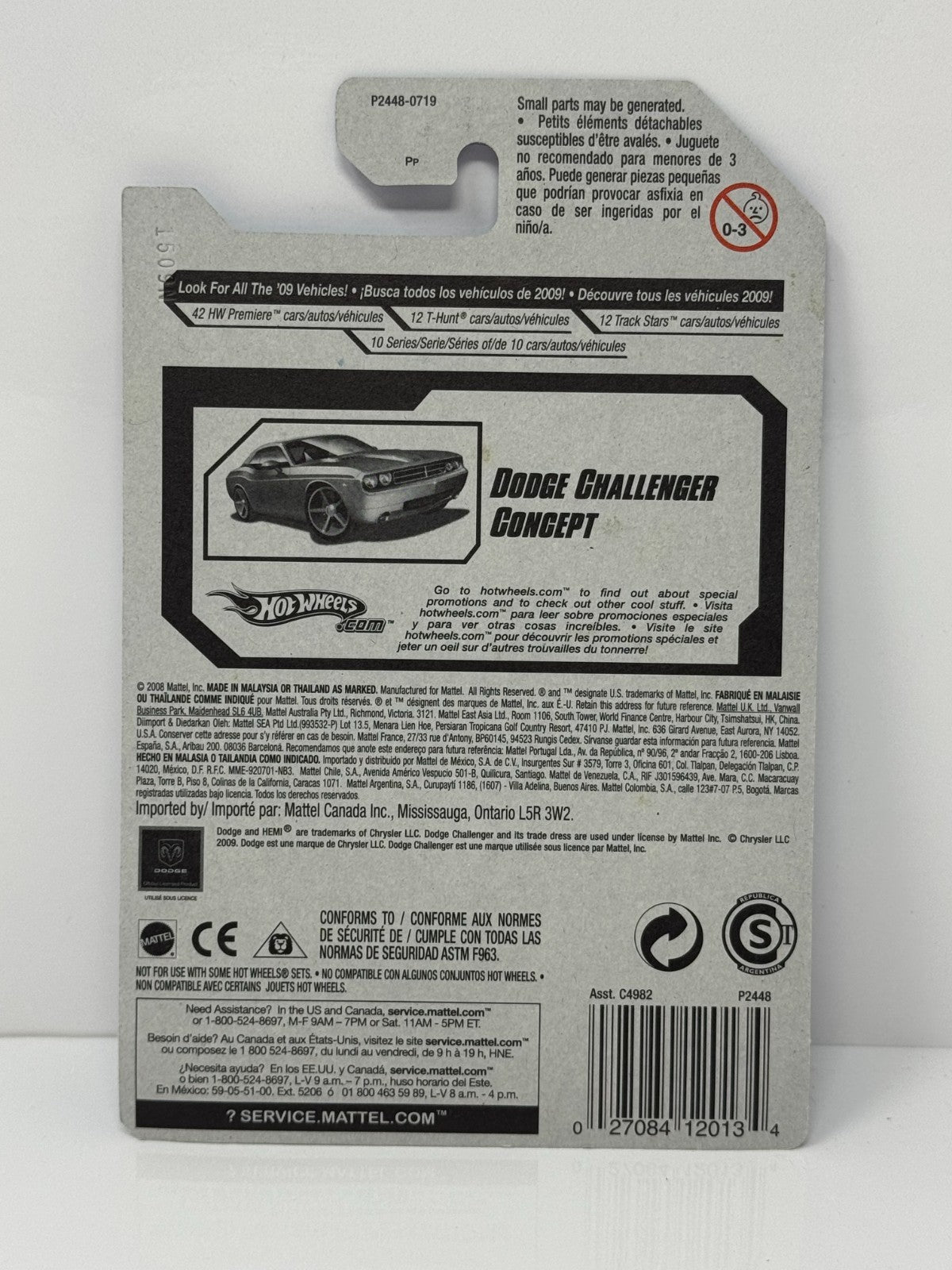 Hot Wheels Faster Than Ever Dodge Challenger Concept 1:64 Diecast Silver